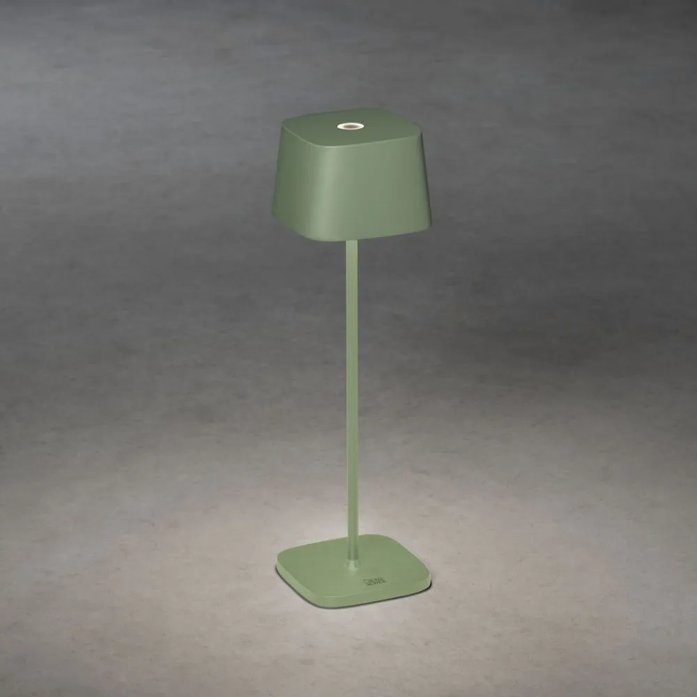 Hot Konstsmide LED-pöytävalaisin Lounge Capri 7814-960, ladattava, terrakotta