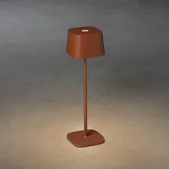 Hot Konstsmide LED-pöytävalaisin Lounge Capri 7814-960, ladattava, terrakotta