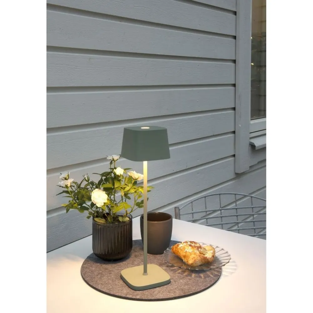 Hot Konstsmide LED-pöytävalaisin Lounge Capri 7814-960, ladattava, terrakotta