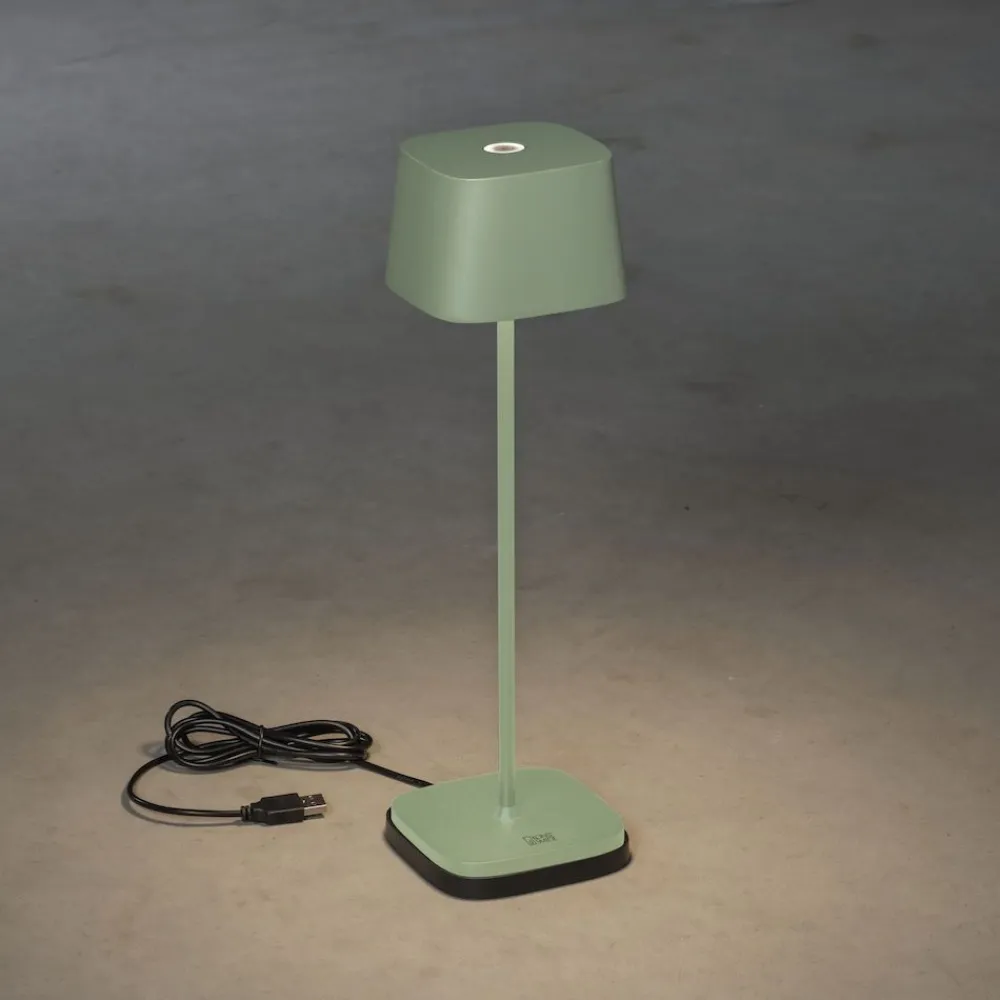 Hot Konstsmide LED-pöytävalaisin Lounge Capri 7814-960, ladattava, terrakotta