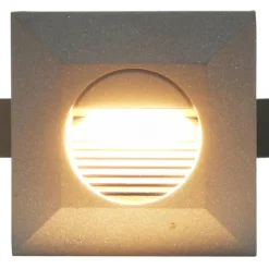 Discount FinePRICE LED-seinävalaisimet ulkokäyttöön, 6 kpl, 5 W, hopea, neliö