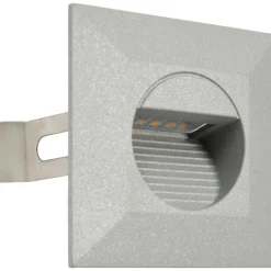 Discount FinePRICE LED-seinävalaisimet ulkokäyttöön, 6 kpl, 5 W, hopea, neliö