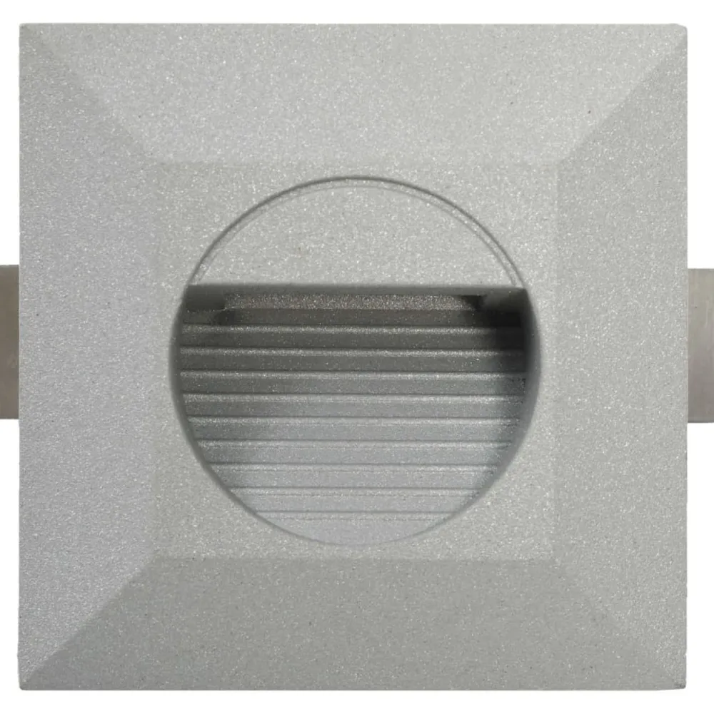 Discount FinePRICE LED-seinävalaisimet ulkokäyttöön, 6 kpl, 5 W, hopea, neliö