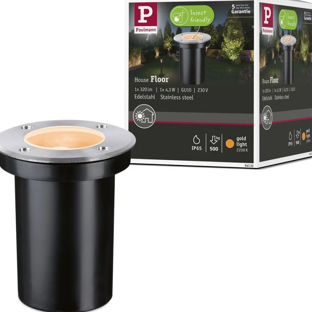 Outlet Paulmann LED-terassivalaisin, IP65, 110mm, 2200K, rst
