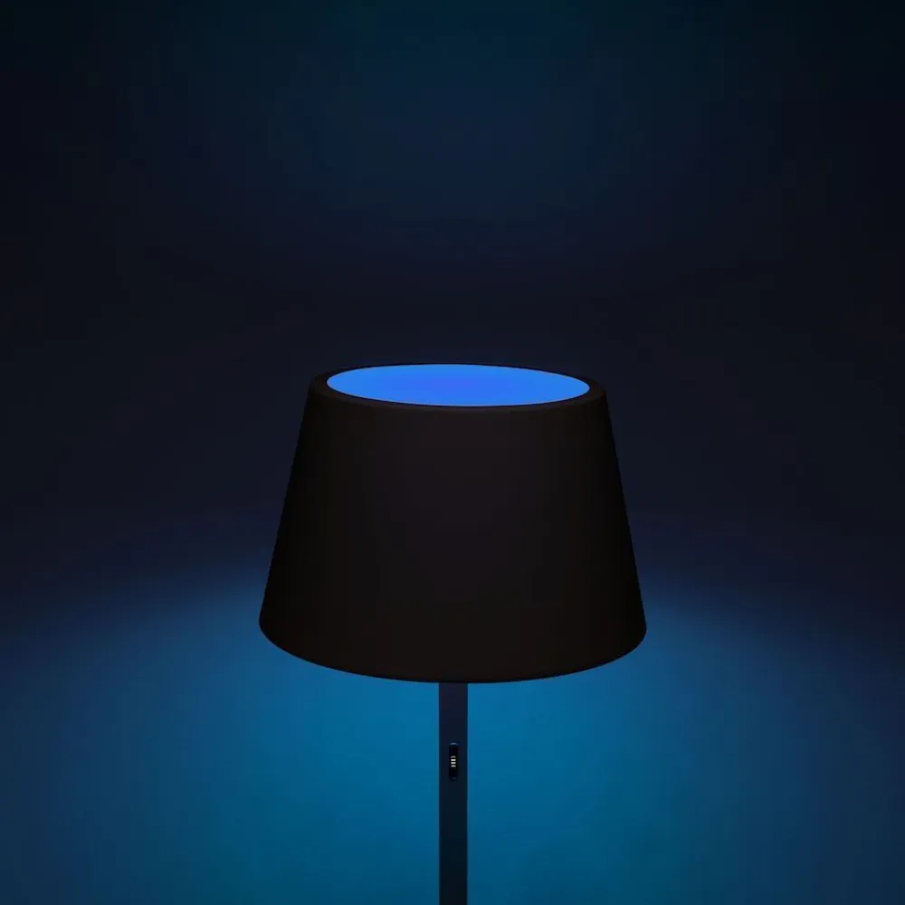 Best Konstsmide LED-terassivalaisin Lounge Pomezia 7824-750, ladattava, musta