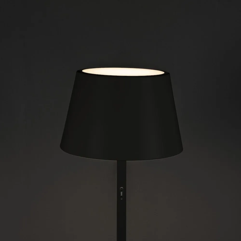Best Konstsmide LED-terassivalaisin Lounge Pomezia 7824-750, ladattava, musta