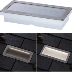 Online Paulmann LED-terassivalaisin liiketunnistimella Brick, IP67, 20x10cm, 3000K, alumiini