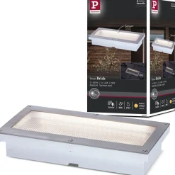 Online Paulmann LED-terassivalaisin liiketunnistimella Brick, IP67, 20x10cm, 3000K, alumiini