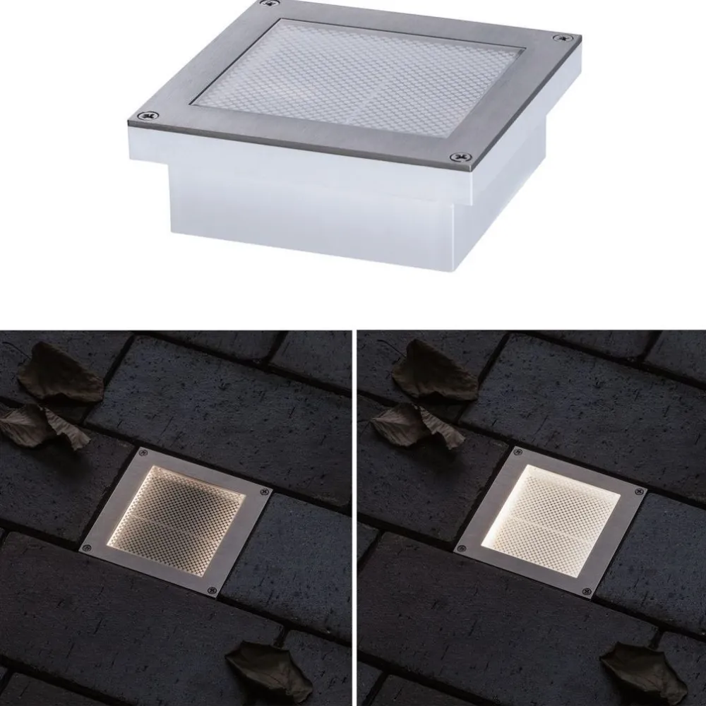 Sale Paulmann LED-terassivalaisin liiketunnistimella Brick, IP67, 10x10cm, 3000K, alumiini
