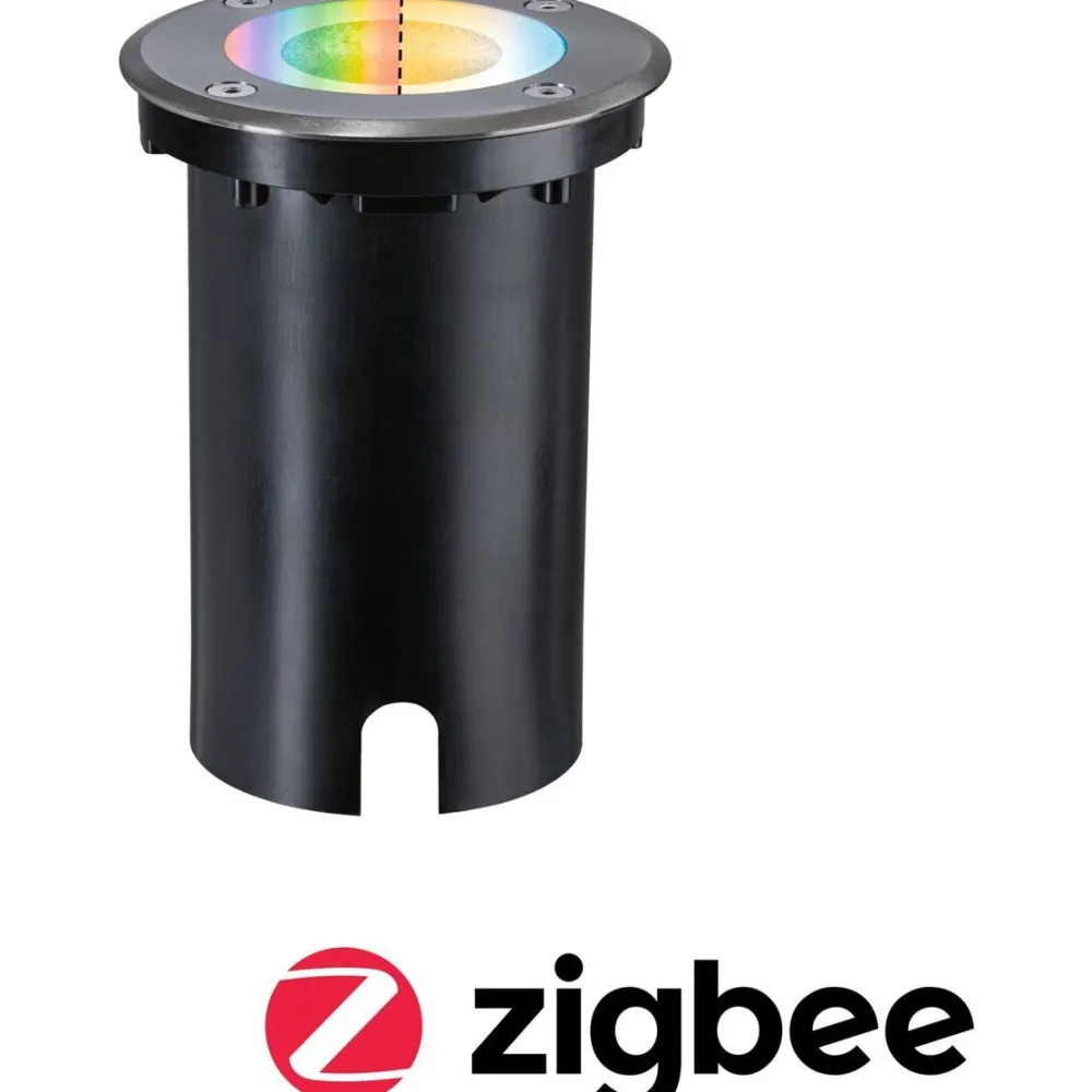 Outlet Paulmann LED-terassivalaisin Floor, Smart Home Zigbee 3.0, IP67, 11cm, RGBW+, harjattu rauta