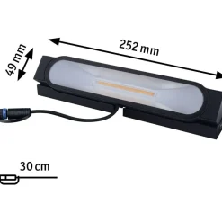 Paulmann LED-terassivalaisin Plug & Shine Ito, 25.2cm, IP67, 3000K, antrasiitti