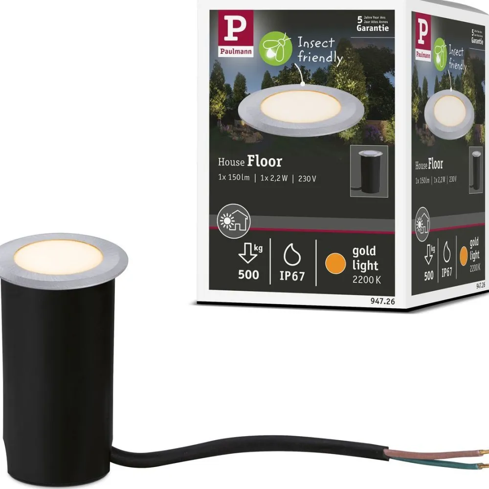Best Paulmann LED-terassivalaisin , IP65, 50mm, 2200K, alumiini