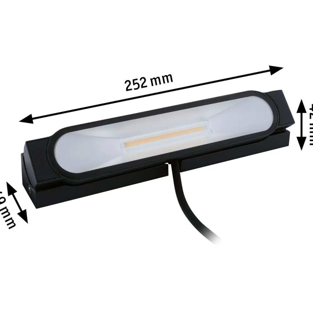 Clearance Paulmann LED-terassivalaisin Ito, IP67, 252x49mm, 3000K, antrasiitti