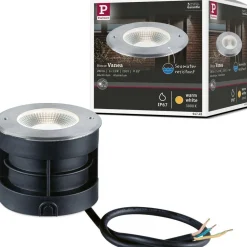 Paulmann LED-terassivalaisin Vanea, IP67, 10cm, 3000K, korroosionkestävä, alumiini