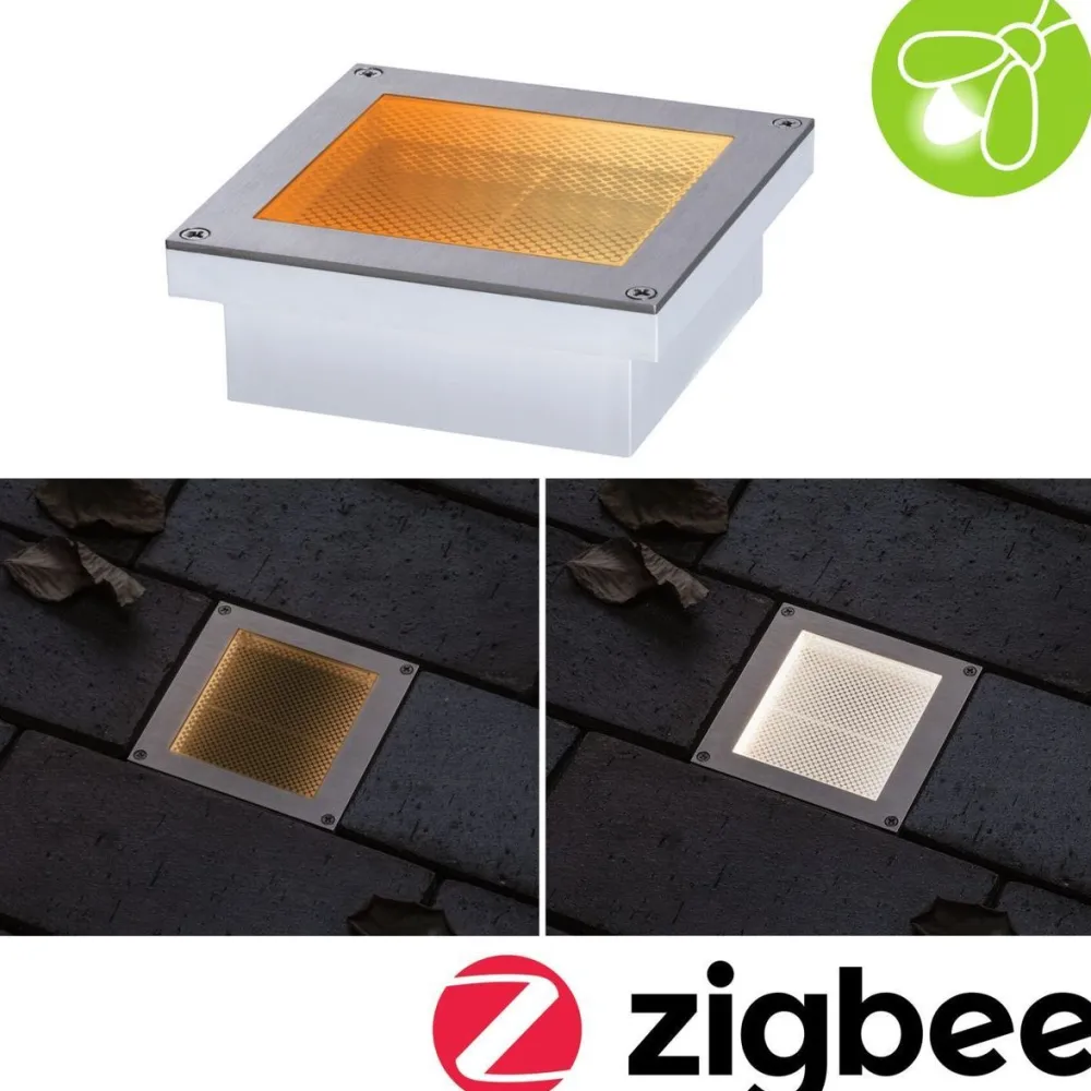 Clearance Paulmann LED-terassivalaisin Brick, Smart Home Zigbee 3.0, IP67, 10x10cm, säädettävä värilämpötila, rst