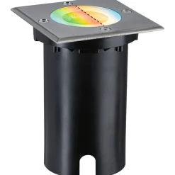 Sale Paulmann LED-terassivalaisin Floor, Smart Home Zigbee 3.0, IP67, 11x11cm, RGBW+, harjattu rauta
