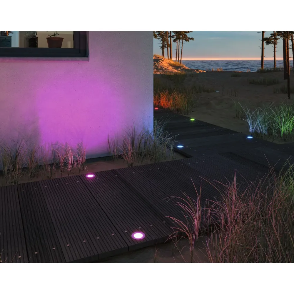 Hot Paulmann LED-terassivalaisinsarja Plug & Shine Floor, Smart Home Zigbee 3.0, IP67, RGBW+, 3x2W, rst