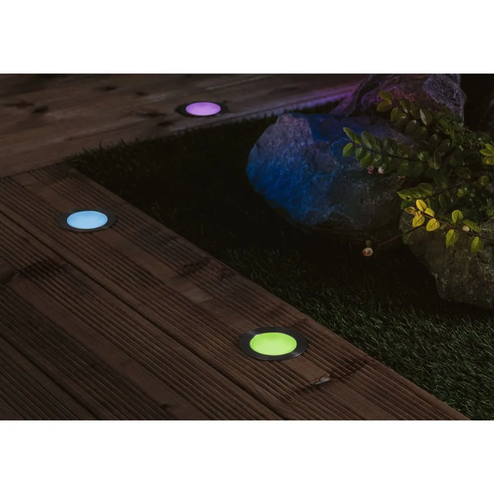Hot Paulmann LED-terassivalaisinsarja Plug & Shine Floor, Smart Home Zigbee 3.0, IP67, RGBW+, 3x2W, rst
