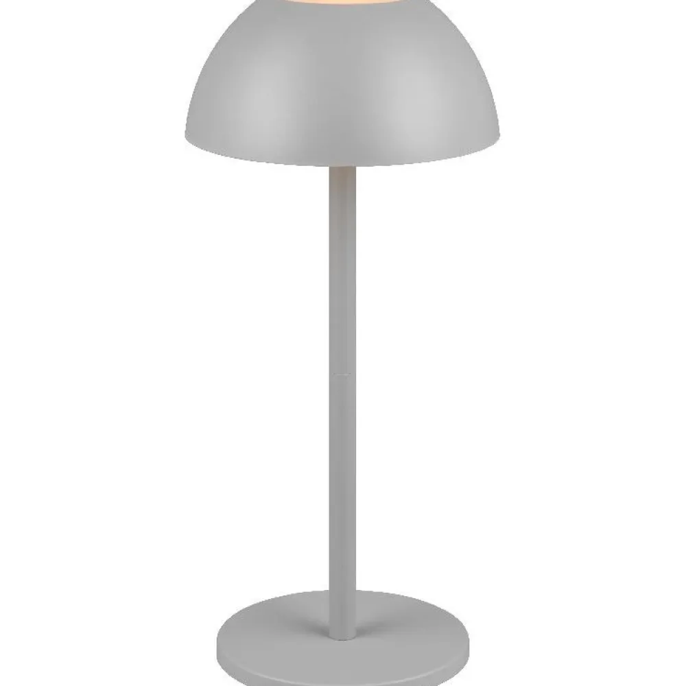 Clearance Trio LED-ulkopöytävalaisin Ricardo, mattavalkoinen, ladattava