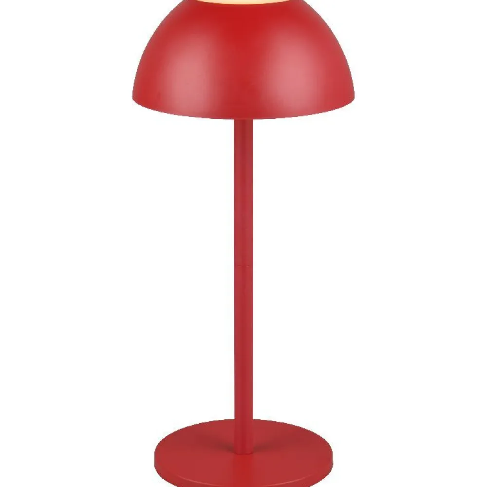 Clearance Trio LED-ulkopöytävalaisin Ricardo, mattavalkoinen, ladattava