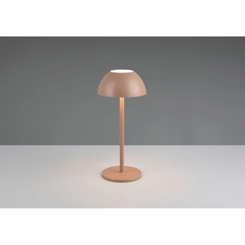 Clearance Trio LED-ulkopöytävalaisin Ricardo, mattavalkoinen, ladattava