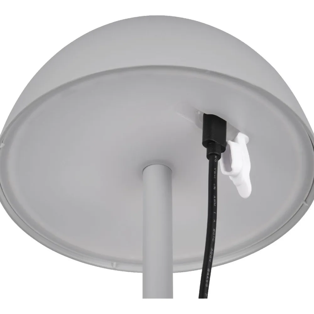 Clearance Trio LED-ulkopöytävalaisin Ricardo, mattavalkoinen, ladattava