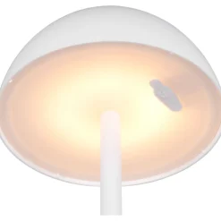 Clearance Trio LED-ulkopöytävalaisin Ricardo, mattavalkoinen, ladattava