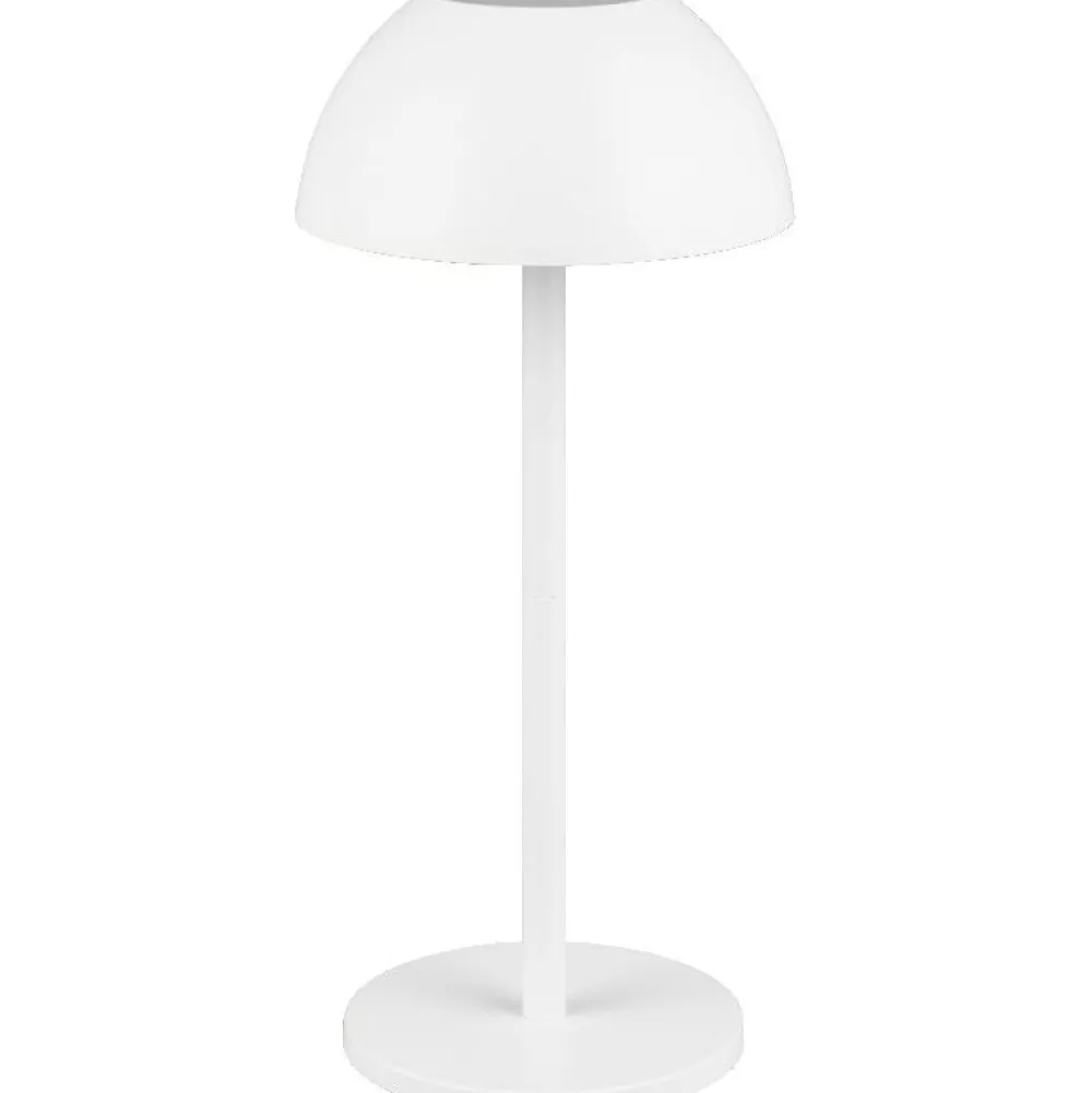 Clearance Trio LED-ulkopöytävalaisin Ricardo, mattavalkoinen, ladattava