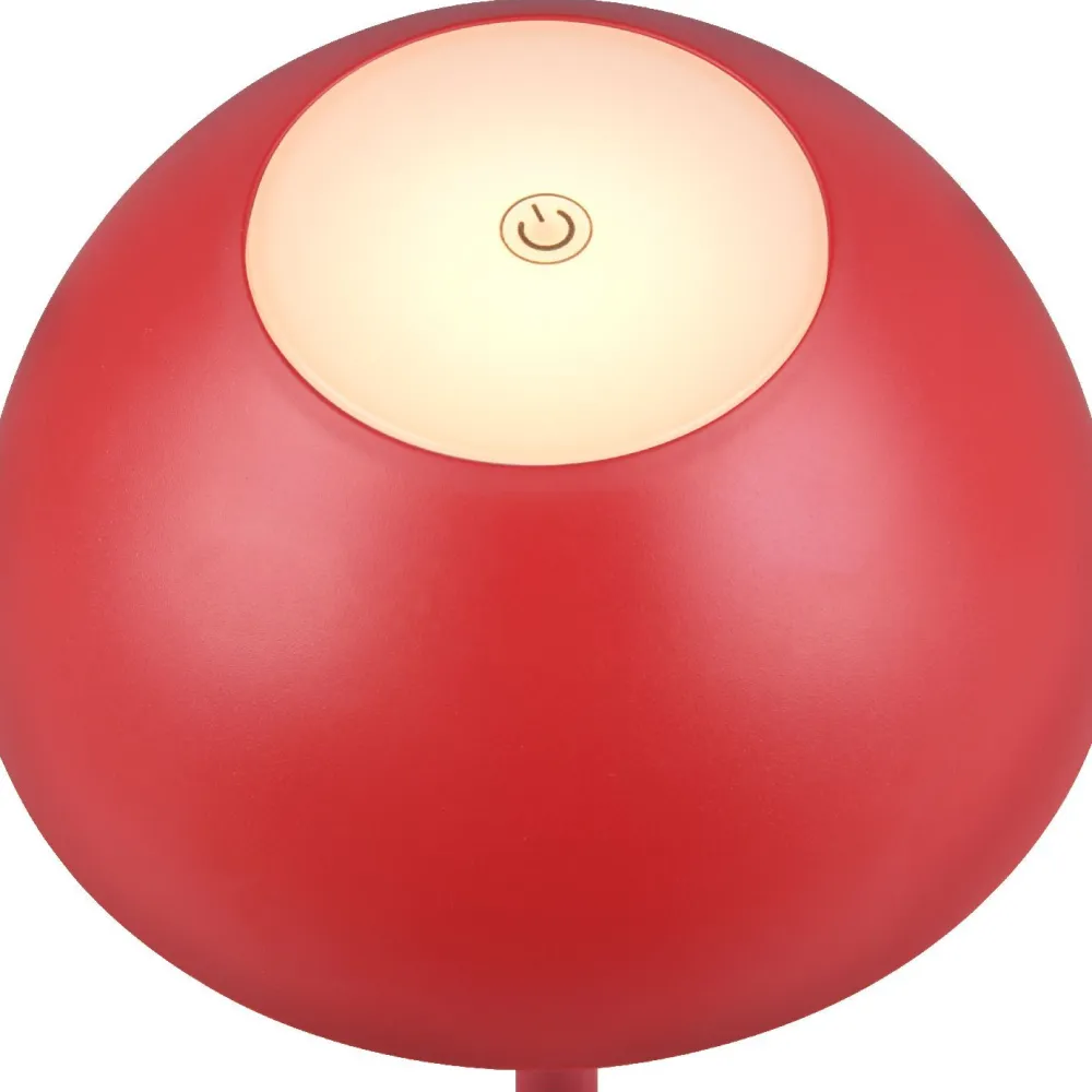Clearance Trio LED-ulkopöytävalaisin Ricardo, mattavalkoinen, ladattava