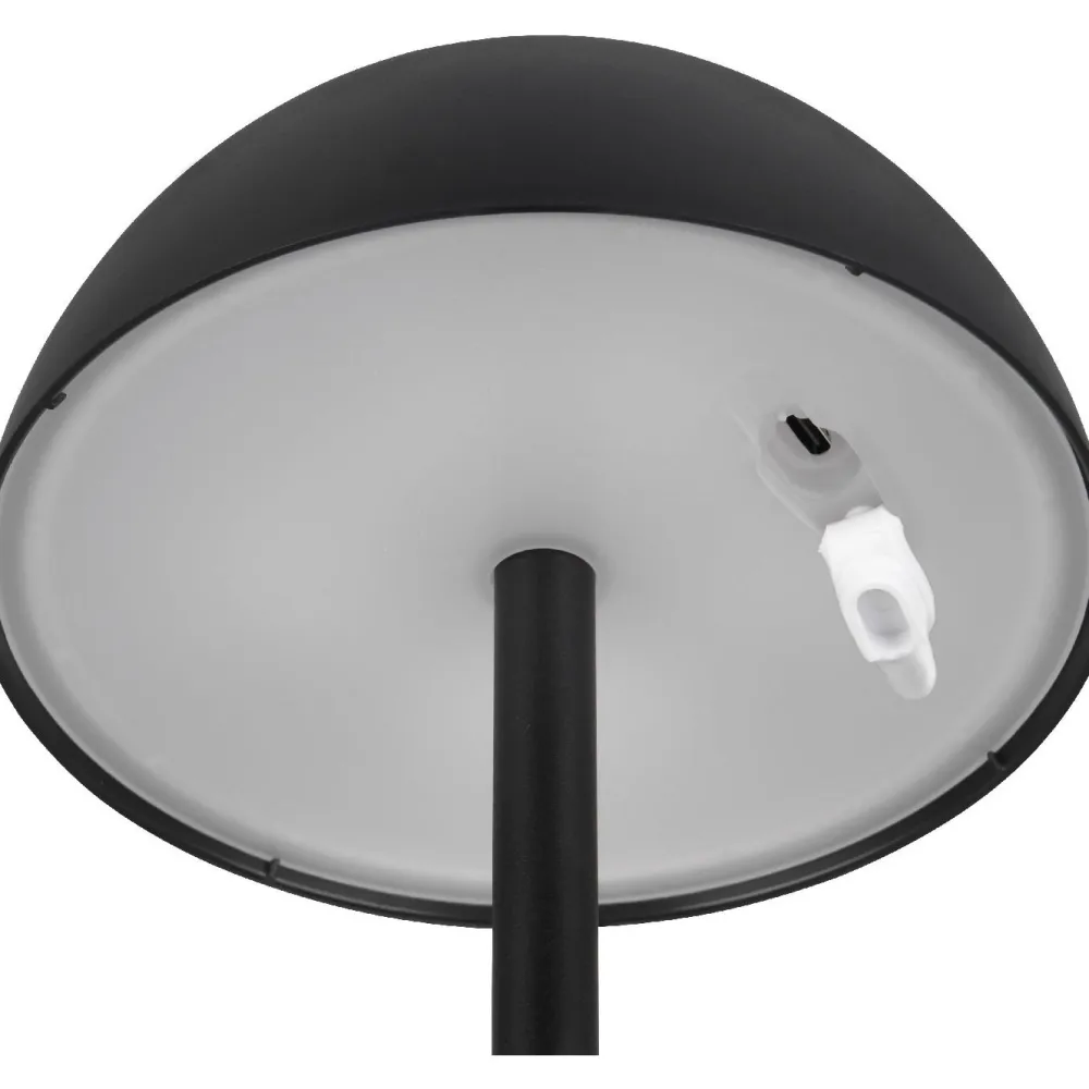 Clearance Trio LED-ulkopöytävalaisin Ricardo, mattavalkoinen, ladattava
