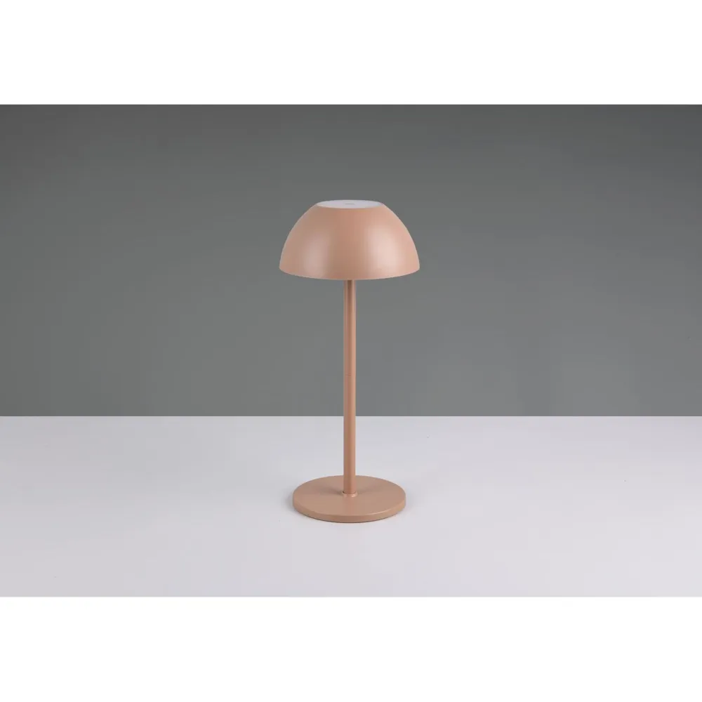 Clearance Trio LED-ulkopöytävalaisin Ricardo, mattavalkoinen, ladattava