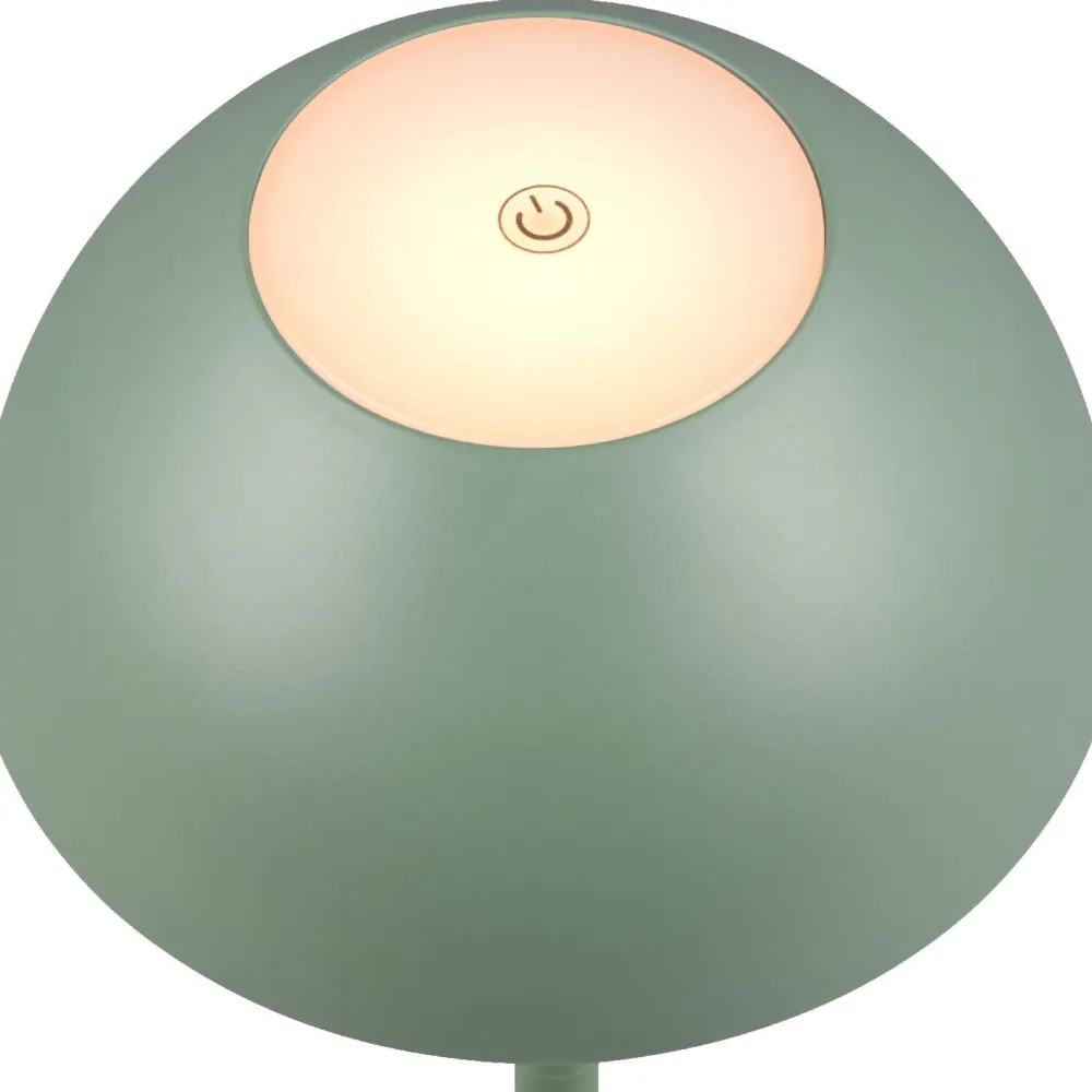 Clearance Trio LED-ulkopöytävalaisin Ricardo, mattavalkoinen, ladattava