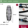 Online Paulmann LED-ulkovalaisin Plug & Shine Basket, 60cm, IP44, 3000K, ruskea