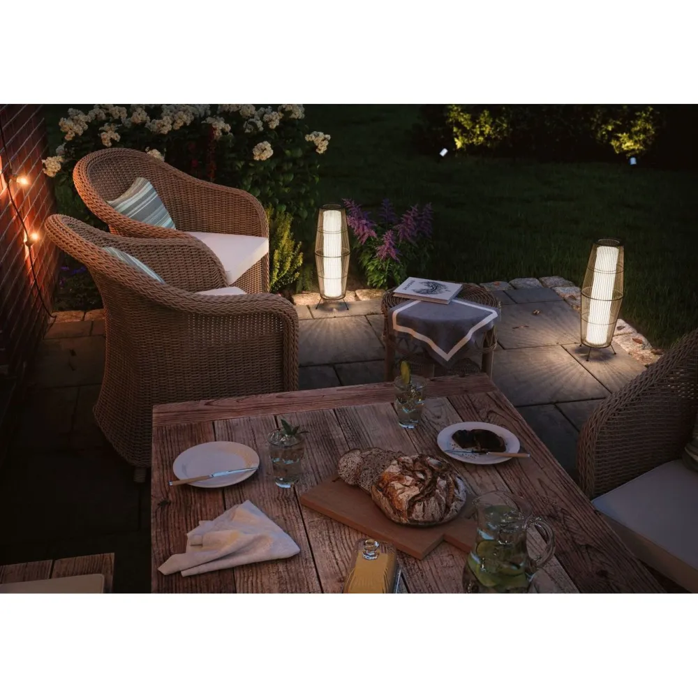 Online Paulmann LED-ulkovalaisin Plug & Shine Basket, 60cm, IP44, 3000K, ruskea