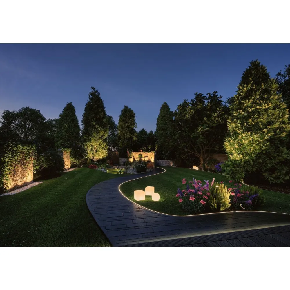 Outlet Paulmann LED-ulkovalaisin Plug & Shine Stone, IP67, 3000K, valkoinen