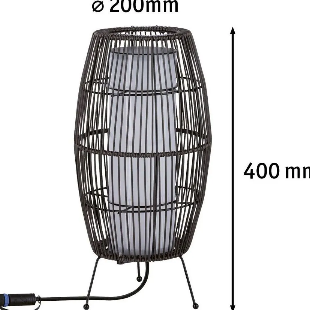 Sale Paulmann LED-ulkovalaisin Plug & Shine Basket, Smart Home Zigbee 3.0, IP44, RGBW, musta