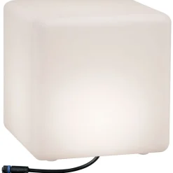 Outlet Paulmann LED-ulkovalaisin Plug & Shine Cube, IP67, 3000K, valkoinen