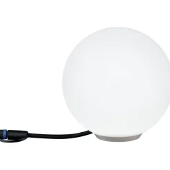 Clearance Paulmann LED-ulkovalaisin Plug & Shine Globe, Smart Home Zigbee 3.0, IP65, RGBW+, valkoinen