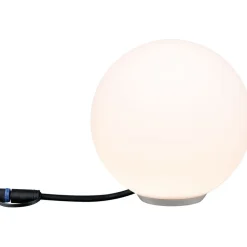 Clearance Paulmann LED-ulkovalaisin Plug & Shine Globe, Smart Home Zigbee 3.0, IP65, RGBW+, valkoinen