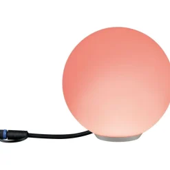 Clearance Paulmann LED-ulkovalaisin Plug & Shine Globe, Smart Home Zigbee 3.0, IP65, RGBW+, valkoinen