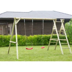 Discount Palmako Leikkiteline Holger sis. 2 keinua + kiipeilyteline