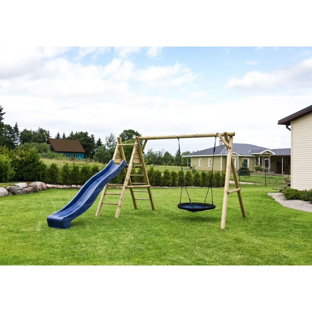 Discount Palmako Leikkiteline Kasper sis. keinu + pesäkeinu + kiipeilyteline