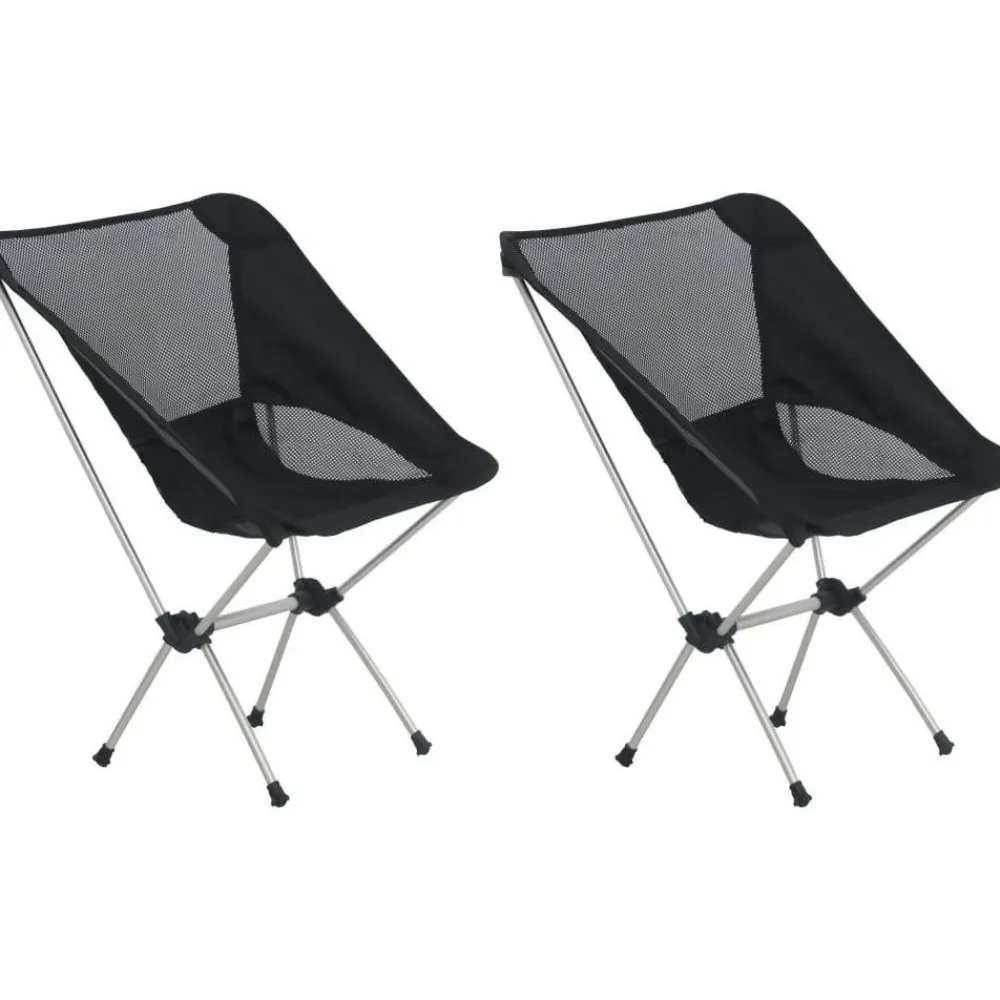 Clearance FinePRICE Leirituolit 2 kpl taitettava + kantolaukku 54x50x65 cm alumiini