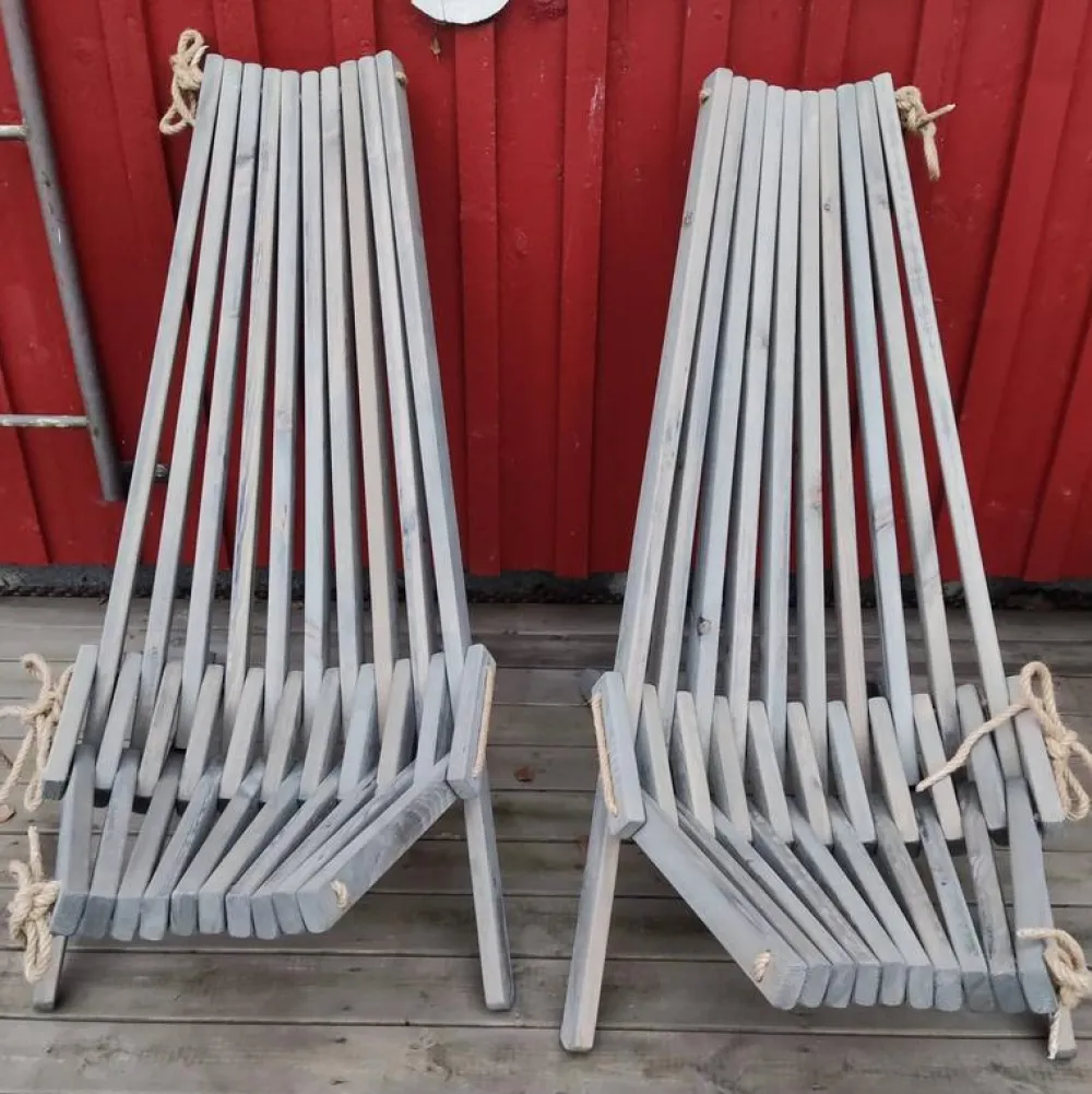Best EcoFurn Lepotuoli Ekotuoli mänty harmaa
