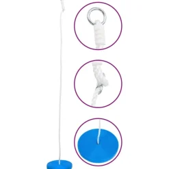 FinePRICE Levykeinu 180 cm sininen