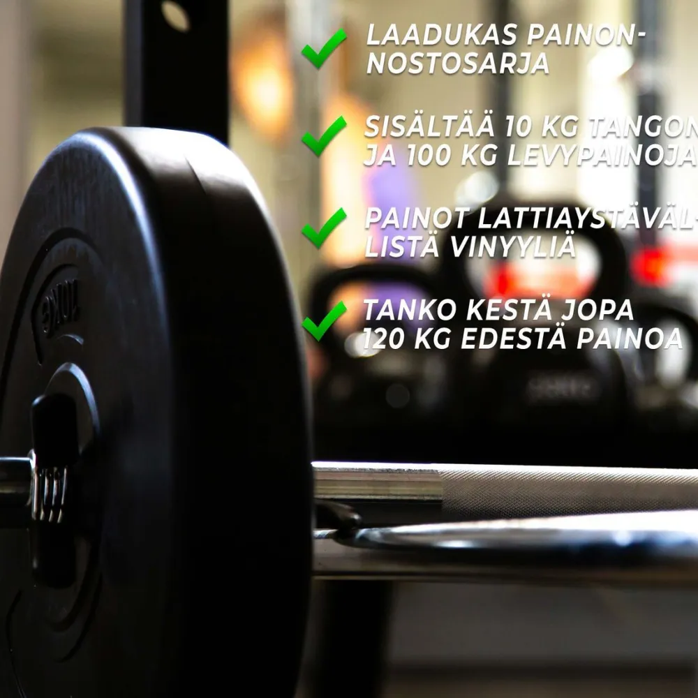 Discount Fit'n Shape Levytankosarja 110kg, musta