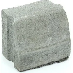 Clearance Rudus Liimattava reunakivi kaarre R1000 kupera 195x130x160 mm sileä harmaa