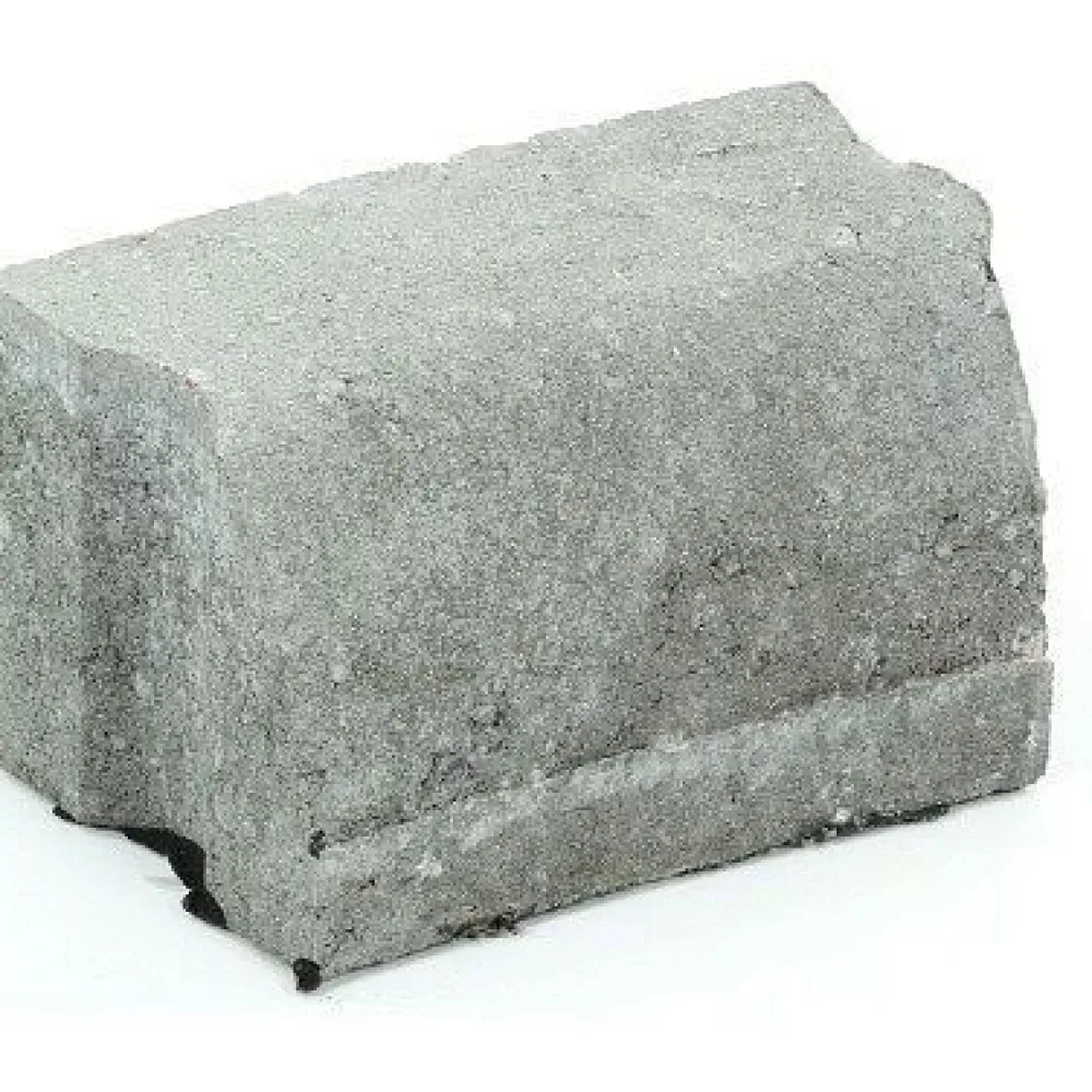 Clearance Rudus Liimattava reunakivi kaarre R1000 kovera 195x130x120 mm sileä harmaa