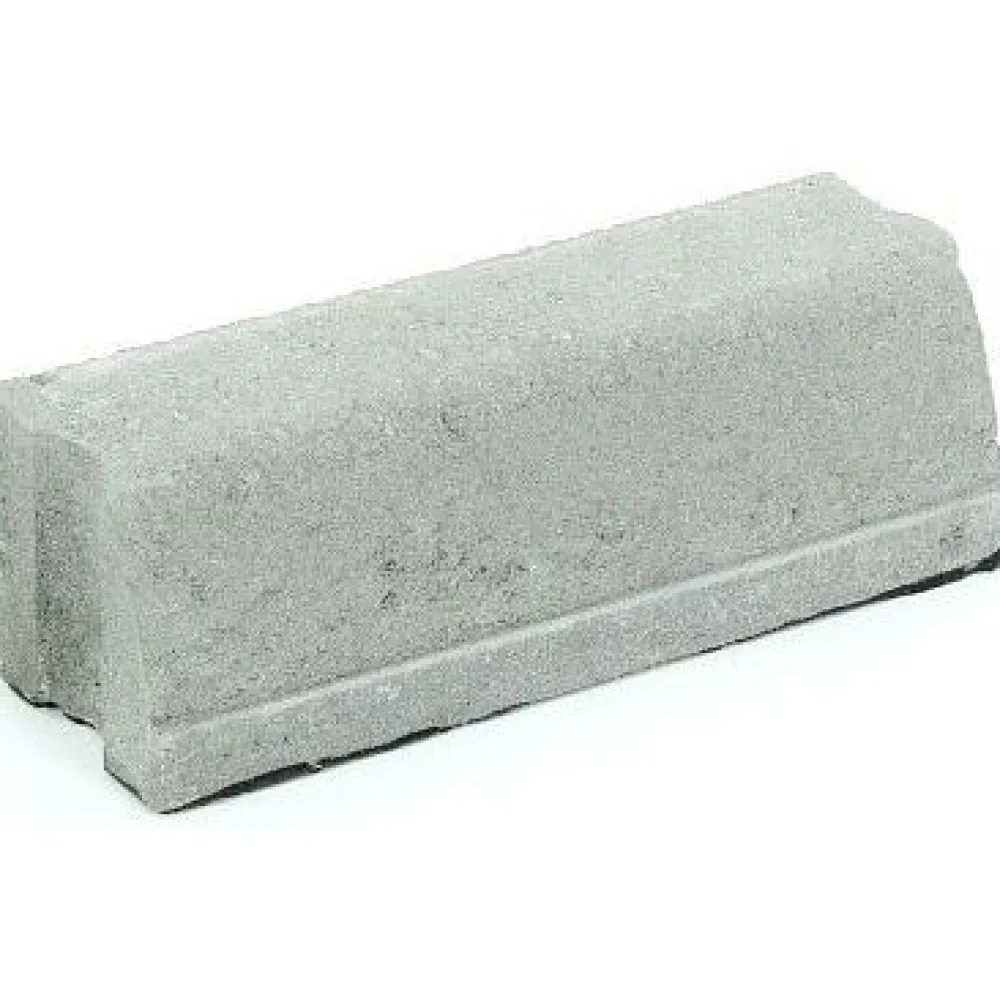 Hot Rudus Liimattava reunakivi suora 390x130x120 mm sileä harmaa