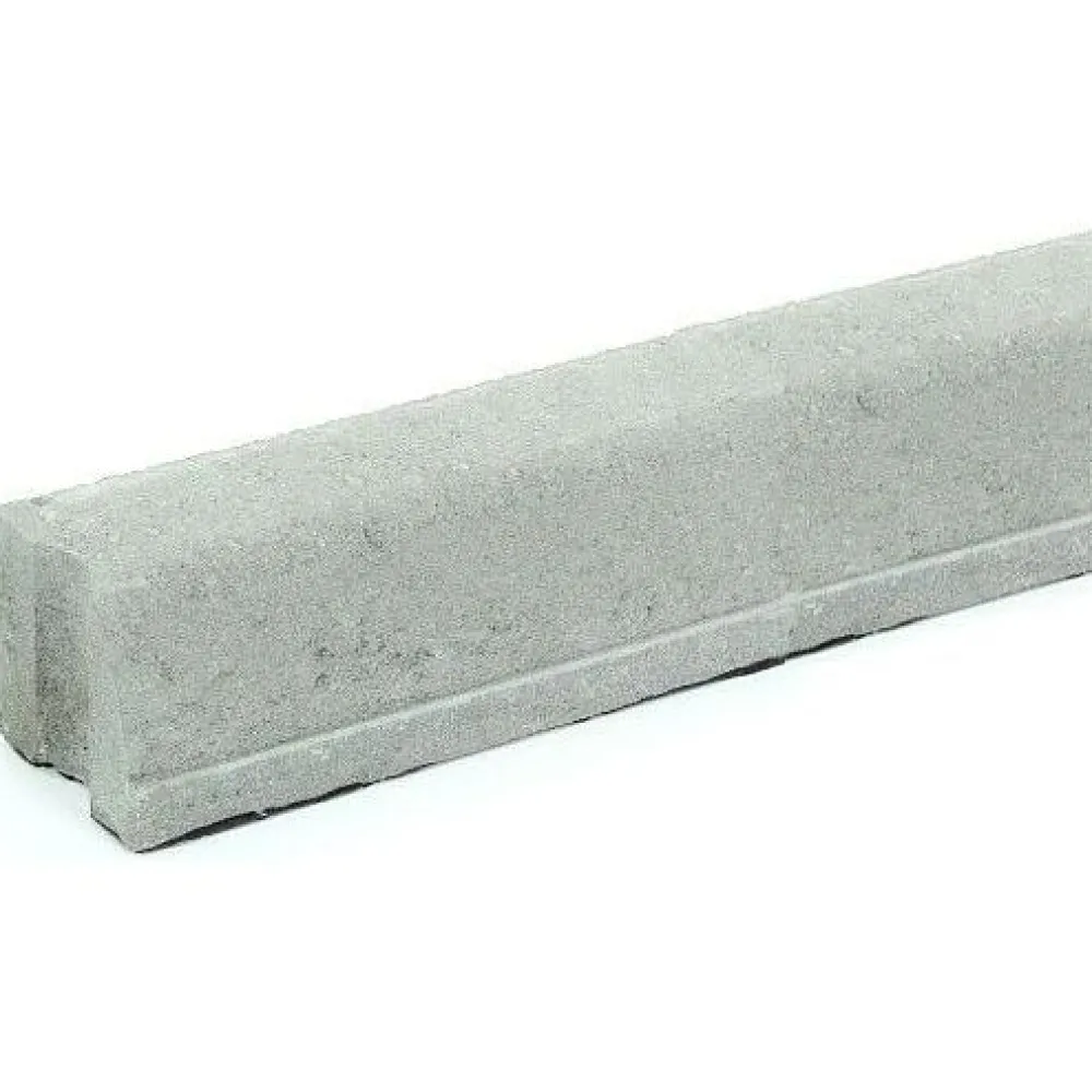 Best Rudus Liimattava reunakivi suora 1000x130x120 mm sileä harmaa